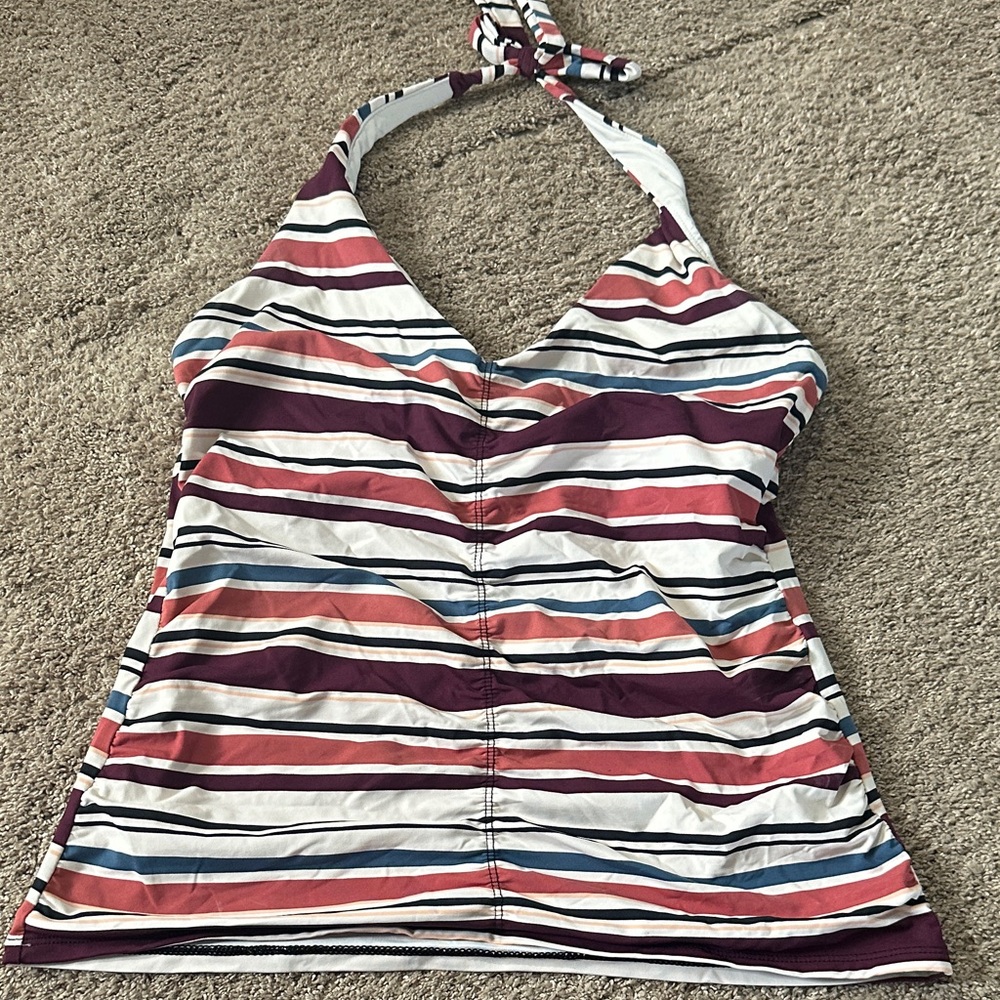 Striped Halter swim top